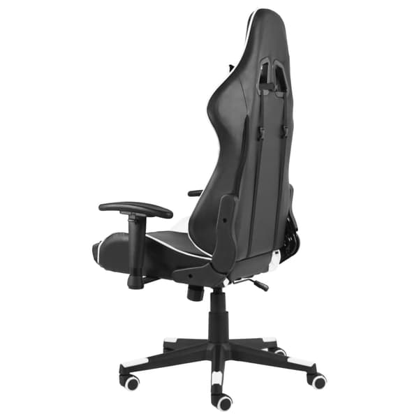 vidaXL snurrande spelstol, vit, PVC