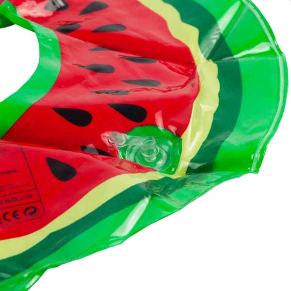 3517 UPPBLÅSBAR STRANDRING MED VATTENMELON FÖR BADRING