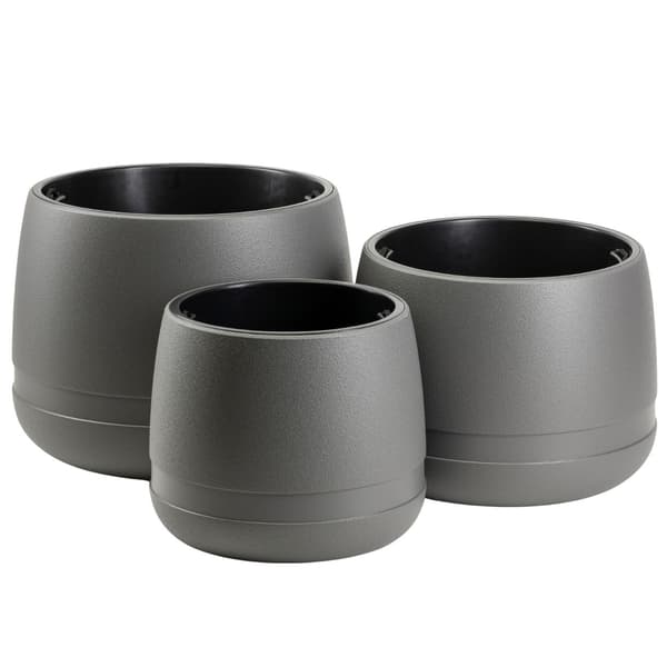 LUNA VASE urtepotte antracit 48 cm
