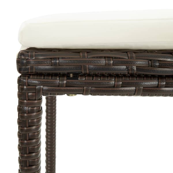 vidaXL 3-delt barsæt polyrattan brun