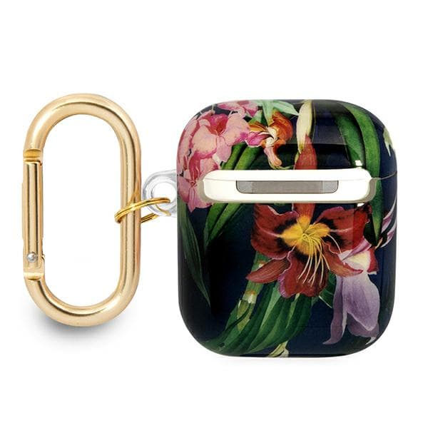 Guess Flower Strap Collection etui til AirPods 1/2, blå