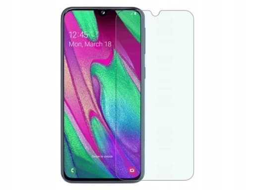 SAMSUNG GALAXY A40 SILIKONISUOJA MUSTA + LASI
