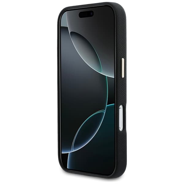 Guess FW Resin Logo-cover til iPhone 17 Pro, sort