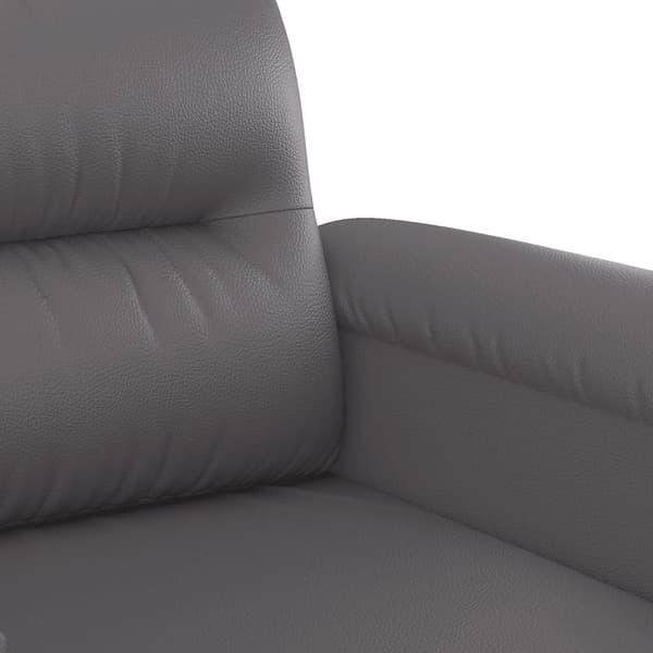 vidaXL 2-personers sofa, grå, 120 cm, kunstlæder