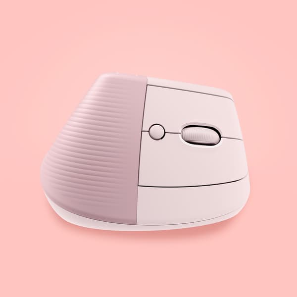 Logitech Lift Vertical Ergonomic Wireless/Bluetooth Rose datormus (910-006478)