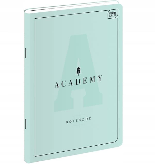 NOTEBOG A5/60K 1-LINJER ACADEMY PASTEL A'10 9215