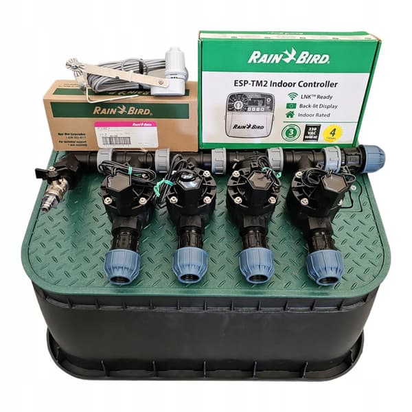 Rain Bird 4-stationssæt - TM2, RSDBEX, kompressor, PE 20
