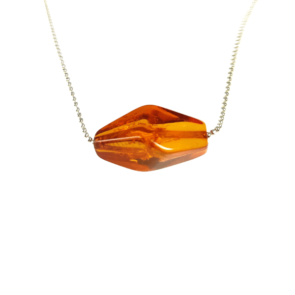 Cognac rav halskæde - Baltisk rav Collier