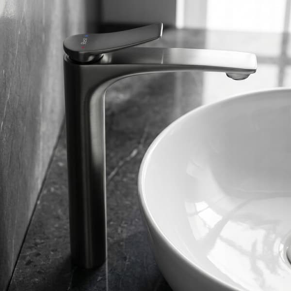 Vision Titanium Matgrå Høj Bordvaskarmatur
