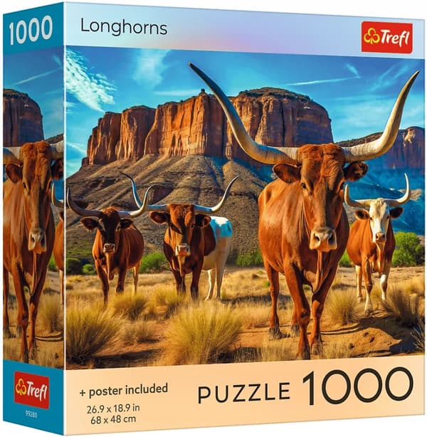 PUSLESPIL 1000 USA SAMLING LONGHORNS 99280