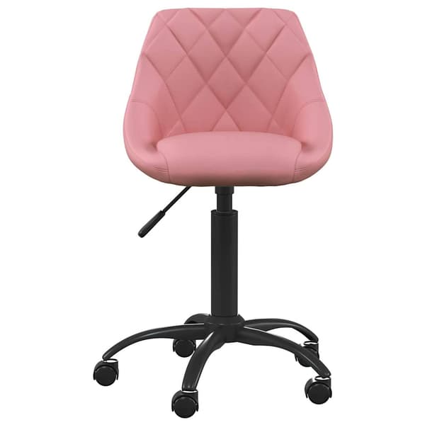 vidaXL Matstol, Rosa, Klädd i Sammet