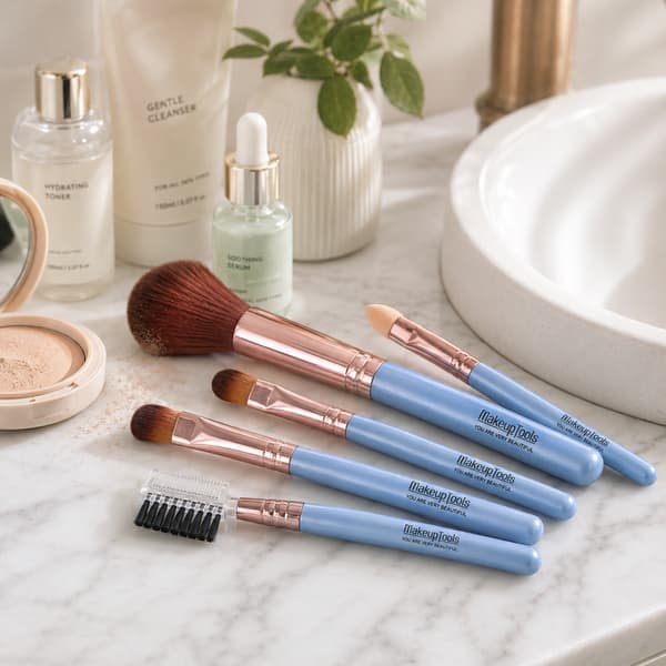 PROFESSIONELT SÆT MED KOSMETISKE MAKEUPPENSLER