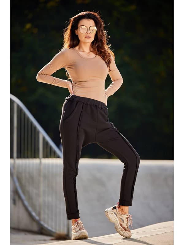 Enkel bomullsblus, beige M