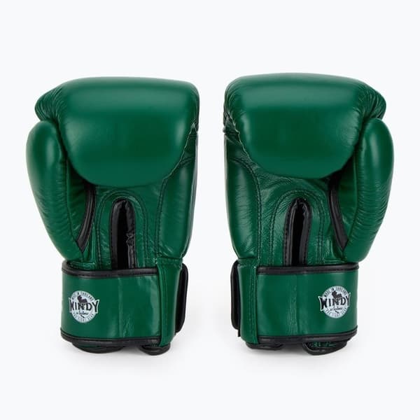 Windy Classic boksehandsker i ægte læder, 14 oz, grønne