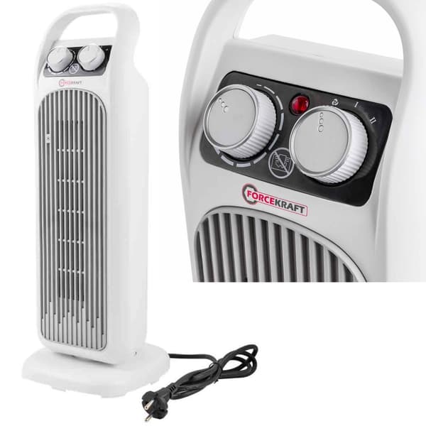 VARMEVENTILATOR ELEKTRISK Termostatsøjle 2000W