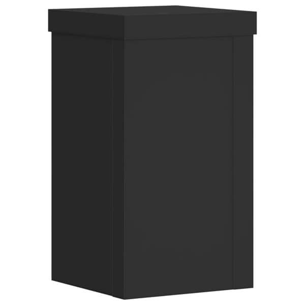 vidaXL urtepotteunderkopper, 2 stk., sorte, 10x10x18 cm