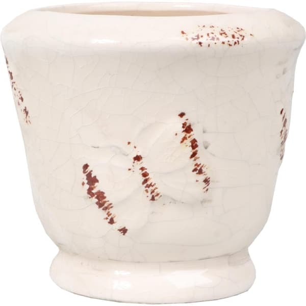 Vaslock i keramik vit 10x9 cm