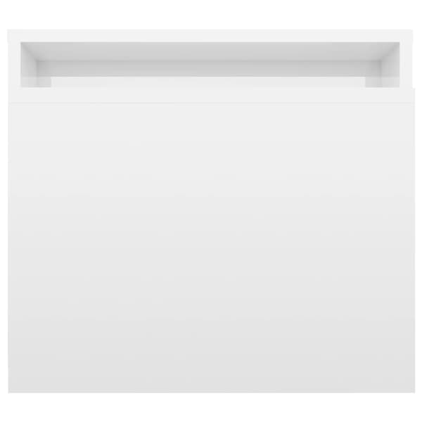vidaXL sofaborde højglans hvide 100x48x40cm spånplade
