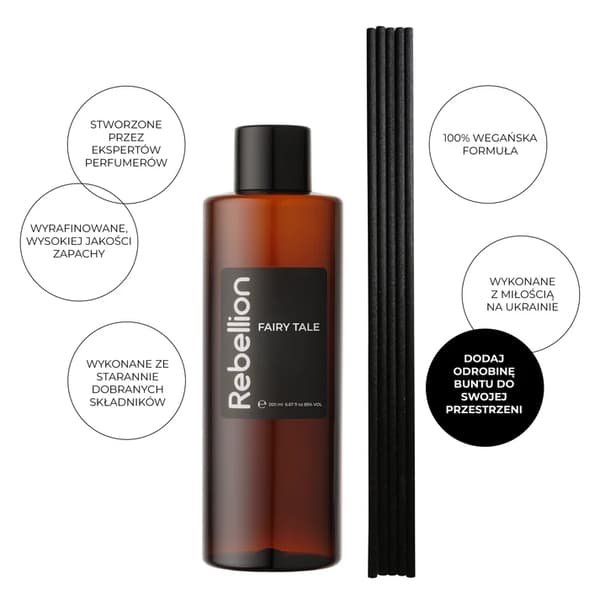 Rebellion Whisky & Jazz Reed Diffuser Refill 200ml