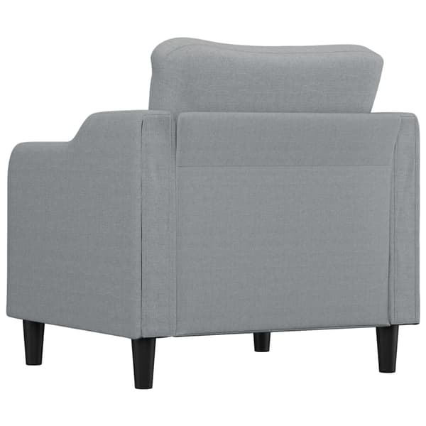 vidaXL Fåtölj, ljusgrå, 60 cm, tygöverdrag