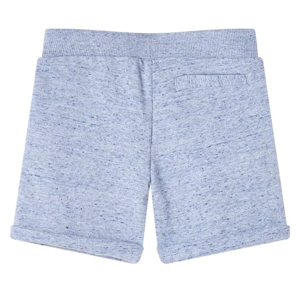 Barnshorts med dragsko, blåmelerade, 116