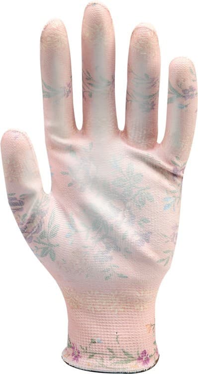 Havehandsker blomster - beige 74136 FLO