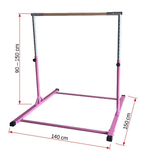 MASTER Voimistelu Nojapuu 150 cm - Vaaleanpunainen