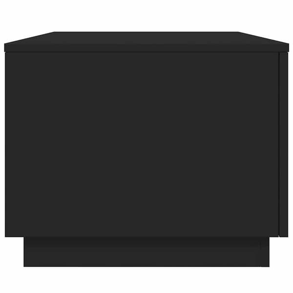 vidaXL sofabord med LED-belysning, sort, 90x50x40 cm