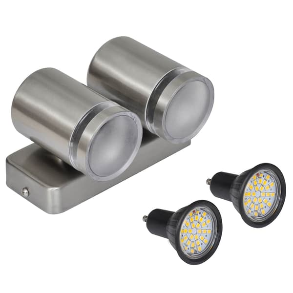 LED-seinävalaisin, ruostumaton teräs