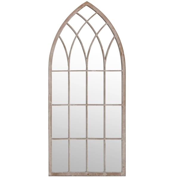 vidaXL Inomhusspegel, sandfärgad, 100x45 cm