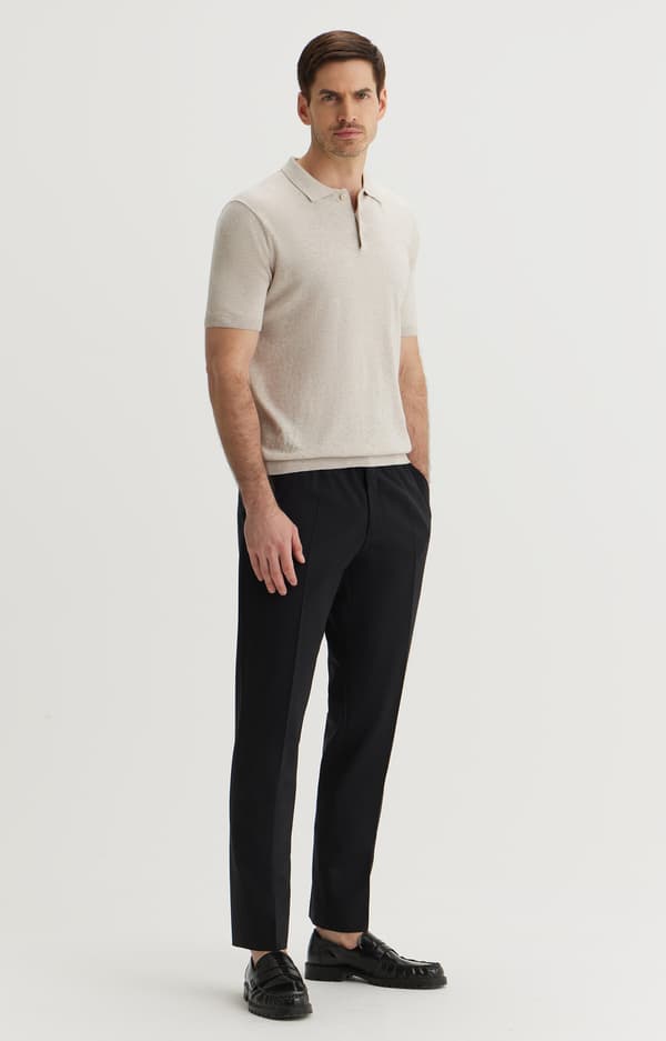 Sorte chinos med slim fit 52
