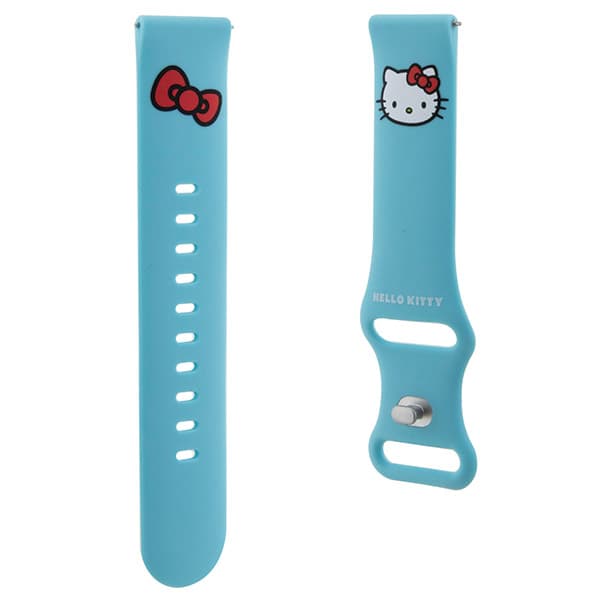 Hello Kitty Silikon Kitty Huvud Universalrem 20mm, Blå