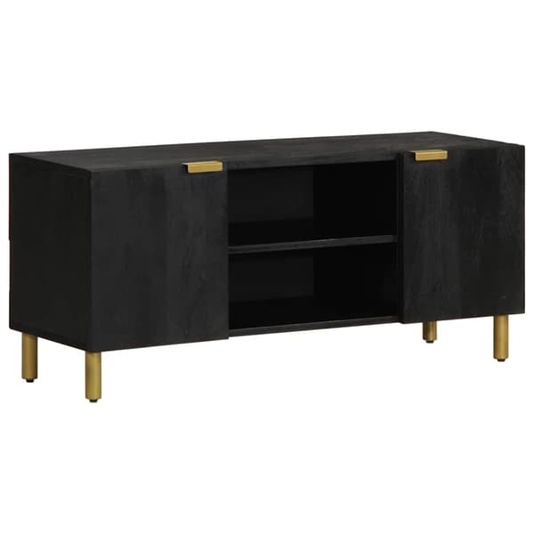 vidaXL TV-bord, sort, 105x33x46 cm