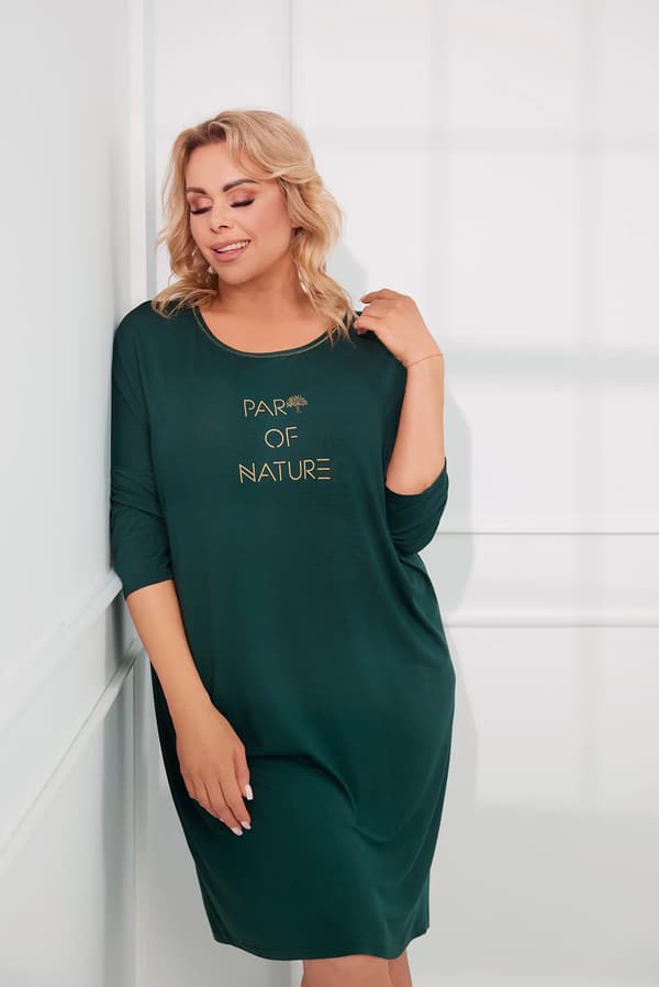 Natura dameskjorte med 3/4 ærmer, S
