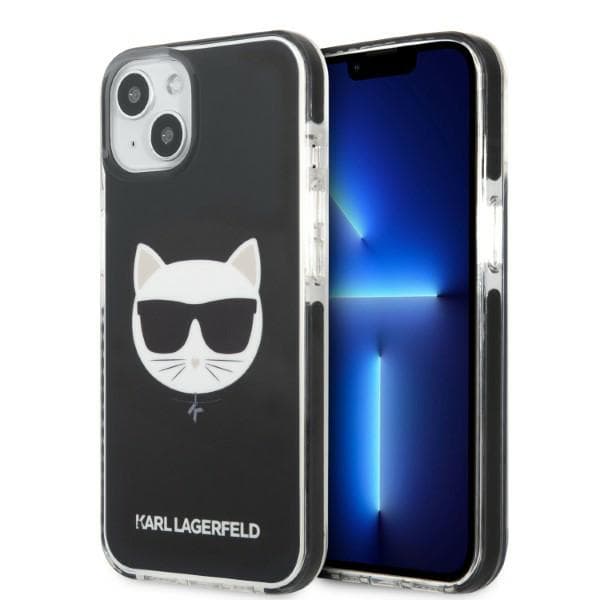 Karl Lagerfeld Choupette Head-etui til iPhone 13 mini, sort