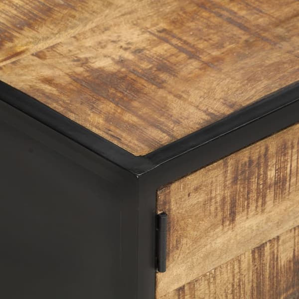 vidaXL sofabord, 105x50x35 cm, ru mangotræ