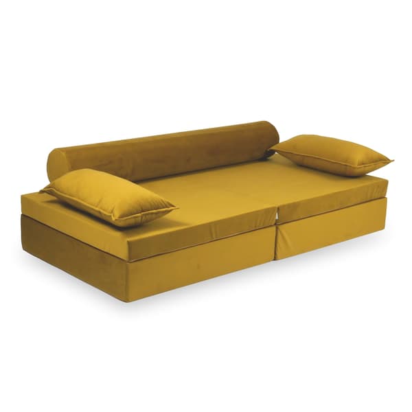 Montessori Premium fløjlsguld legesofa