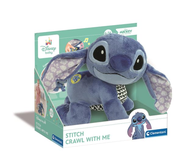 Stitch-pehmolelu. Ryömimme yhdessä