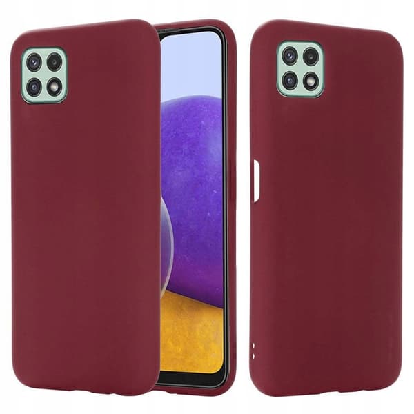 Etui til Samsung Galaxy A22 5G MAT SILIKONE BAGSIDER + GLAS