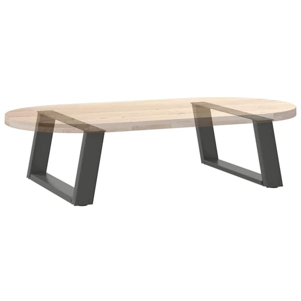 vidaXL Soffbordsben, 2 st, Antracit, 60x(30-31) cm, Stål