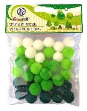 Dekorative pomponer 20mm - ASTRA skovfleece
