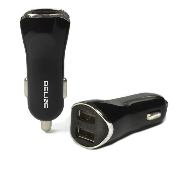 Beline 2xUSB 2.1A autolaturi musta