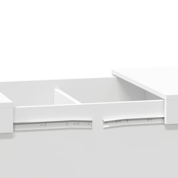 vidaXL Soffbord, Vitt, 100x55x40 cm, Träbaserat Material