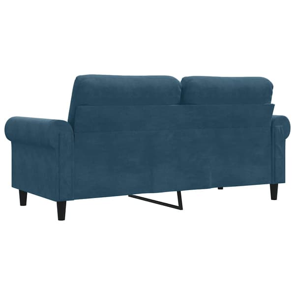 vidaXL 2-sitssoffa blå 140 cm klädd i sammet