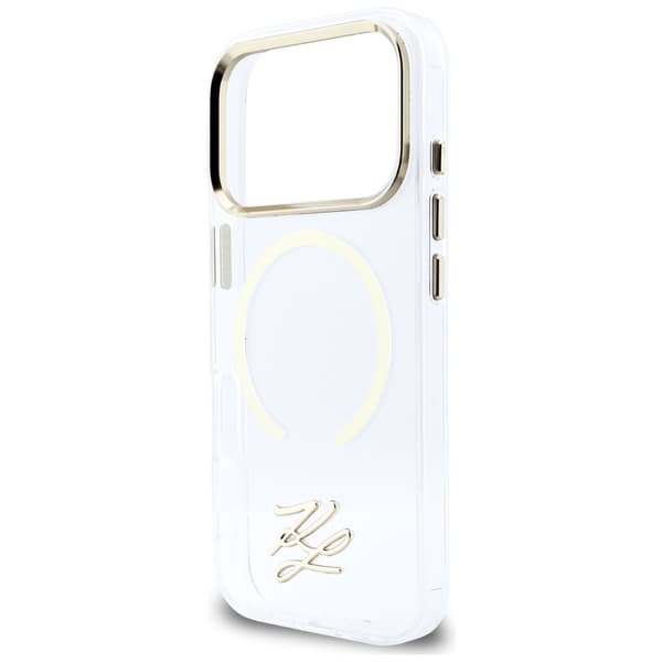 Karl Lagerfeld IML KL Script Logo MagSafe-etui til iPhone 17 Pro Max – klart