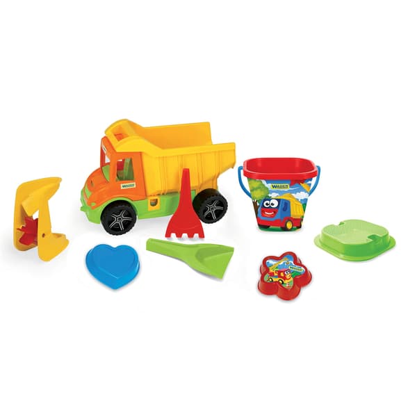 Multitruck tipvogn med sandkit og skovl 70340