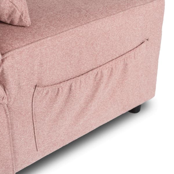 IBERIS Lænestol 67 cm Lyserød Polstret Moderne