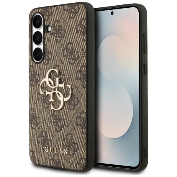 Guess Big 4G Classic Logo Cover til Samsung Galaxy S25 FE Brun