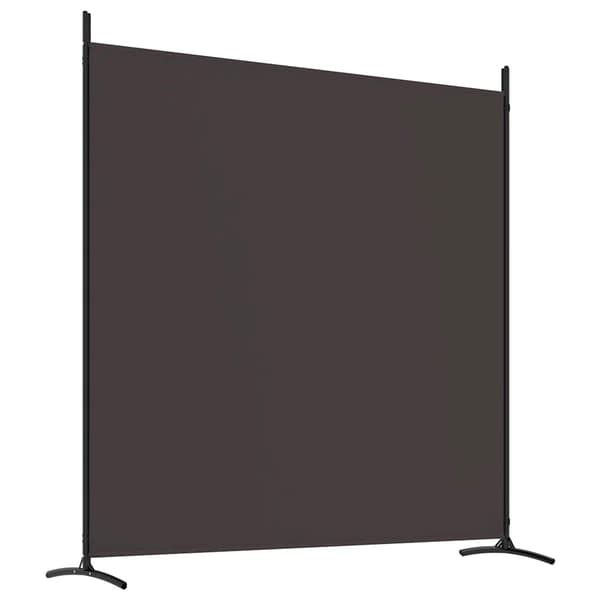 vidaXL 4-panels rumdeler, brun, 698x180 cm, stof