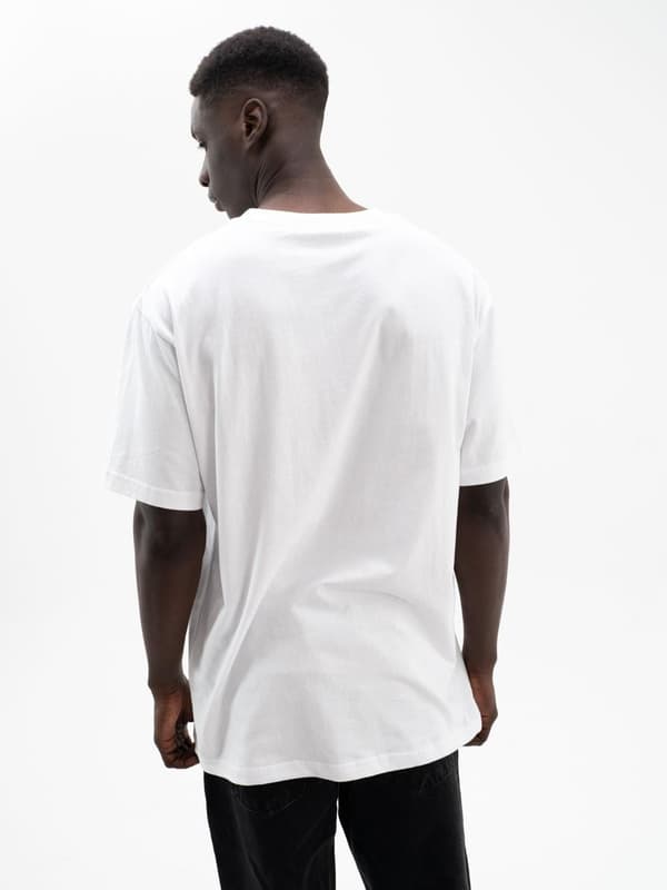 Herr Oversize T-shirt Vit UrbanCity Ingen Logotyp XL